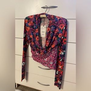 Zara Floral Top Feminine Girly